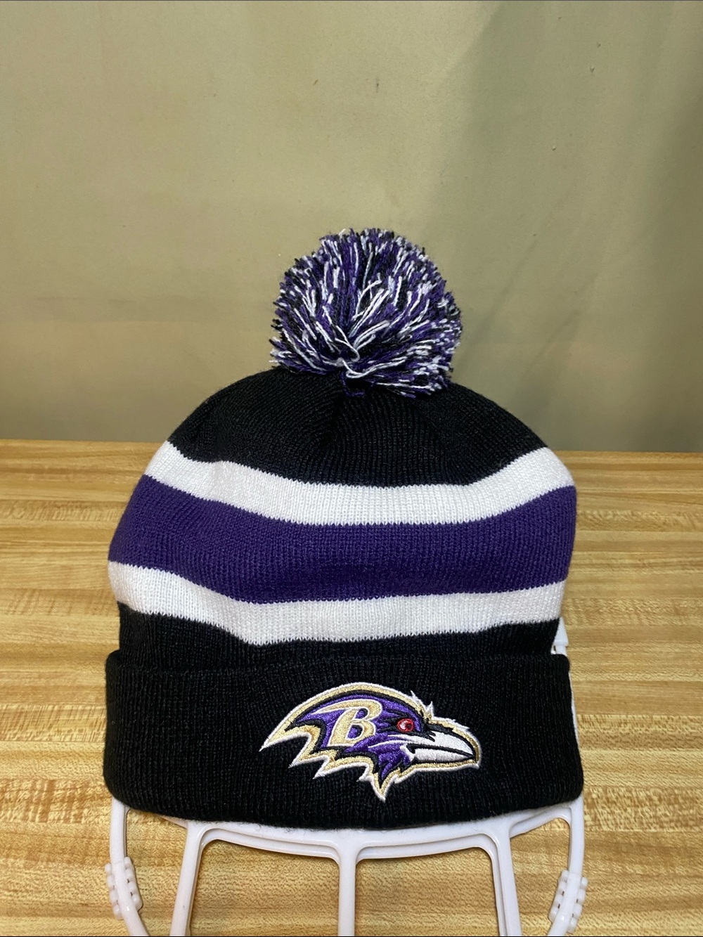 Baltimore Ravens NFL โ47 Breakaway Cuffed Knit Hat w/Pom O/S